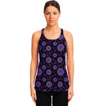 Sahasrara Chakra Pattern Print Women's Racerback Tank Top