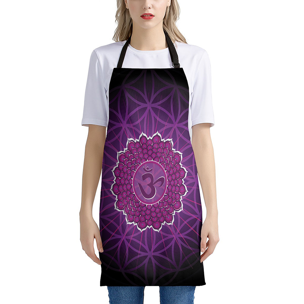 Sahasrara Chakra Spiritual Print Apron