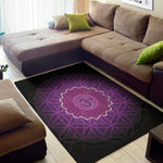 Sahasrara Chakra Spiritual Print Area Rug