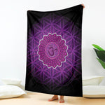 Sahasrara Chakra Spiritual Print Blanket
