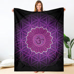 Sahasrara Chakra Spiritual Print Blanket