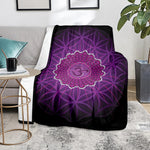 Sahasrara Chakra Spiritual Print Blanket