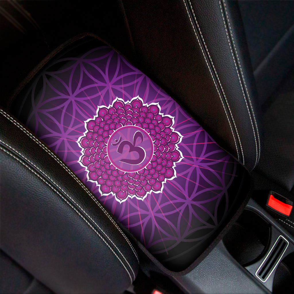 Sahasrara Chakra Spiritual Print Car Center Console Cover