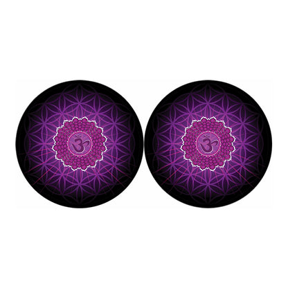 Sahasrara Chakra Spiritual Print Car Coasters
