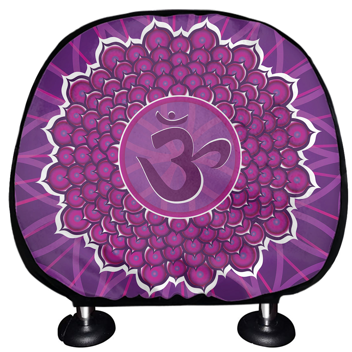 Sahasrara Chakra Spiritual Print Car Headrest Covers