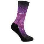 Sahasrara Chakra Spiritual Print Crew Socks