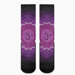 Sahasrara Chakra Spiritual Print Crew Socks