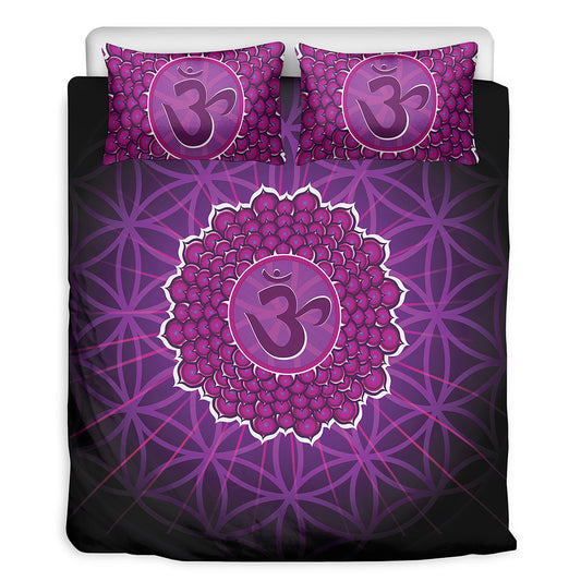 Sahasrara Chakra Spiritual Print Duvet Cover Bedding Set