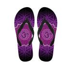 Sahasrara Chakra Spiritual Print Flip Flops