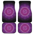 Sahasrara Chakra Spiritual Print Front and Back Car Floor Mats