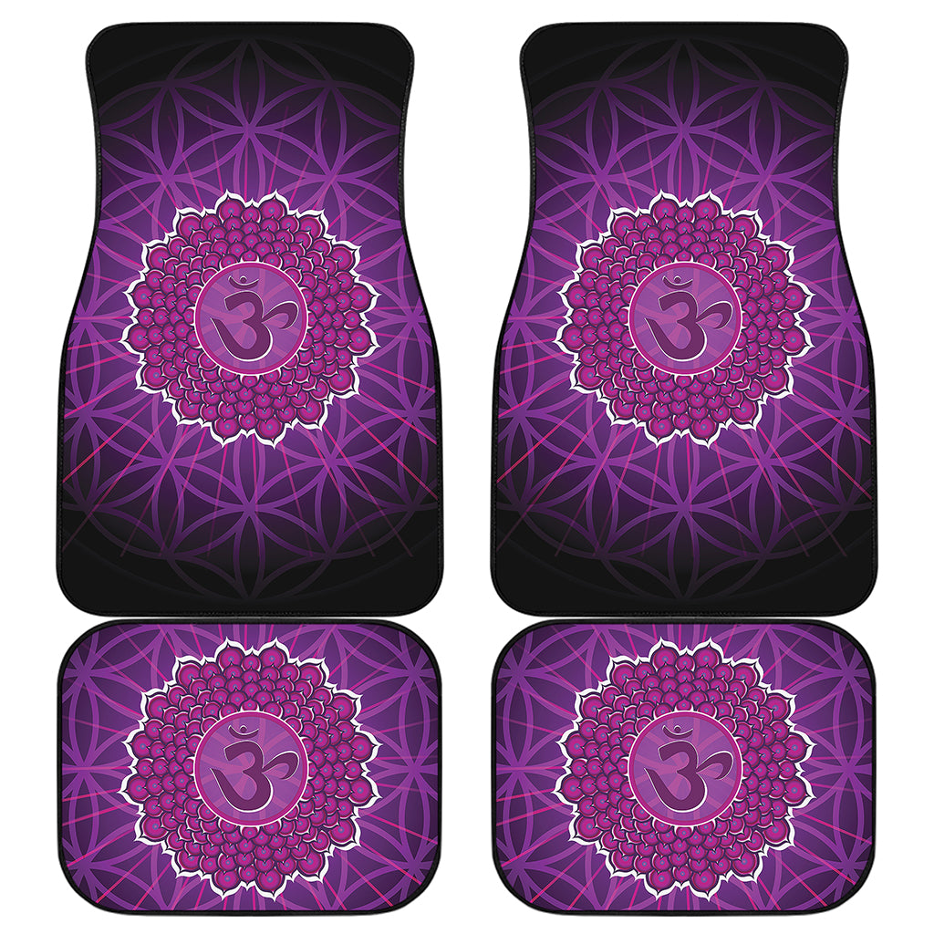 Sahasrara Chakra Spiritual Print Front and Back Car Floor Mats