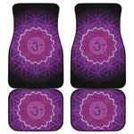 Sahasrara Chakra Spiritual Print Front and Back Car Floor Mats