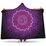 Sahasrara Chakra Spiritual Print Hooded Blanket