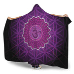 Sahasrara Chakra Spiritual Print Hooded Blanket