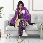 Sahasrara Chakra Spiritual Print Hooded Blanket