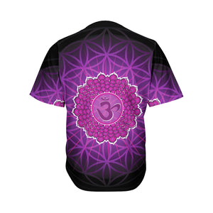 Sahasrara Chakra Spiritual Print Men's Baseball Jersey