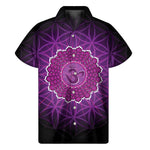 Sahasrara Chakra Spiritual Print Men's Short Sleeve Shirt