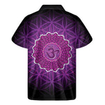 Sahasrara Chakra Spiritual Print Men's Short Sleeve Shirt