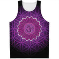 Sahasrara Chakra Spiritual Print Men's Tank Top