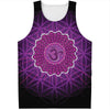 Sahasrara Chakra Spiritual Print Men's Tank Top