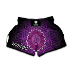 Sahasrara Chakra Spiritual Print Muay Thai Boxing Shorts