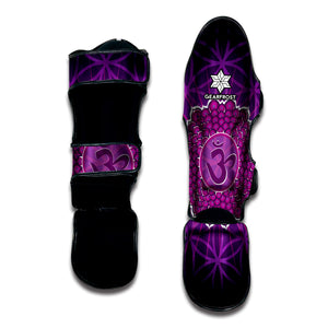 Sahasrara Chakra Spiritual Print Muay Thai Shin Guard