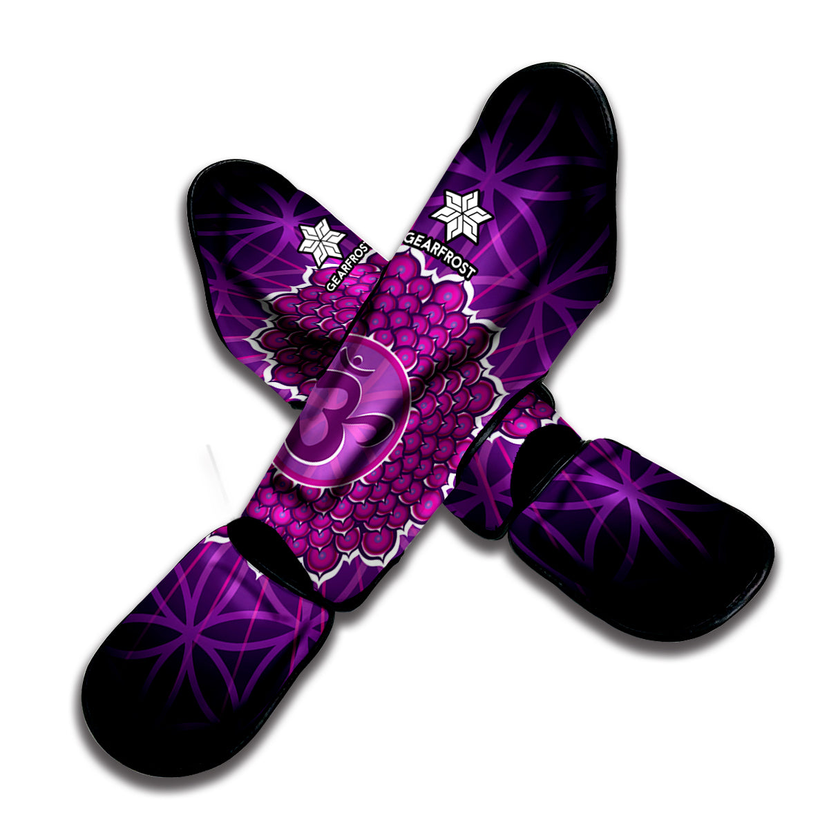 Sahasrara Chakra Spiritual Print Muay Thai Shin Guard