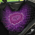 Sahasrara Chakra Spiritual Print Pet Car Back Seat Cover