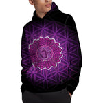 Sahasrara Chakra Spiritual Print Pullover Hoodie