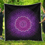 Sahasrara Chakra Spiritual Print Quilt