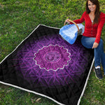Sahasrara Chakra Spiritual Print Quilt