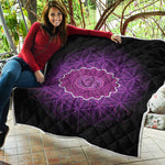 Sahasrara Chakra Spiritual Print Quilt