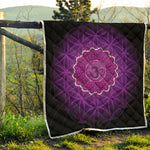 Sahasrara Chakra Spiritual Print Quilt