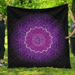 Sahasrara Chakra Spiritual Print Quilt