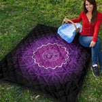 Sahasrara Chakra Spiritual Print Quilt