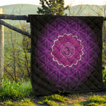 Sahasrara Chakra Spiritual Print Quilt