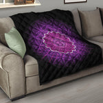 Sahasrara Chakra Spiritual Print Quilt