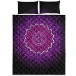 Sahasrara Chakra Spiritual Print Quilt Bed Set