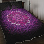 Sahasrara Chakra Spiritual Print Quilt Bed Set