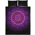 Sahasrara Chakra Spiritual Print Quilt Bed Set