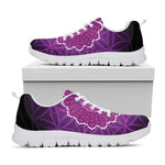 Sahasrara Chakra Spiritual Print White Sneakers