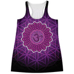 Sahasrara Chakra Spiritual Print Women's Racerback Tank Top