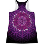 Sahasrara Chakra Spiritual Print Women's Racerback Tank Top