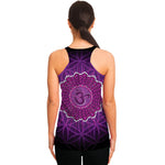 Sahasrara Chakra Spiritual Print Women's Racerback Tank Top