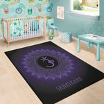 Sahasrara Chakra Symbol Print Area Rug