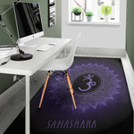Sahasrara Chakra Symbol Print Area Rug