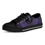 Sahasrara Chakra Symbol Print Black Low Top Shoes 