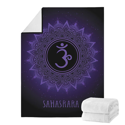 Sahasrara Chakra Symbol Print Blanket
