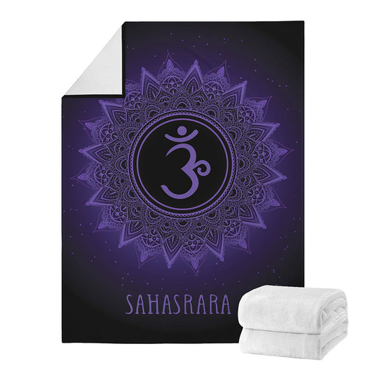 Sahasrara Chakra Symbol Print Blanket