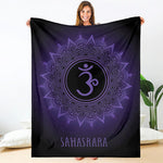 Sahasrara Chakra Symbol Print Blanket